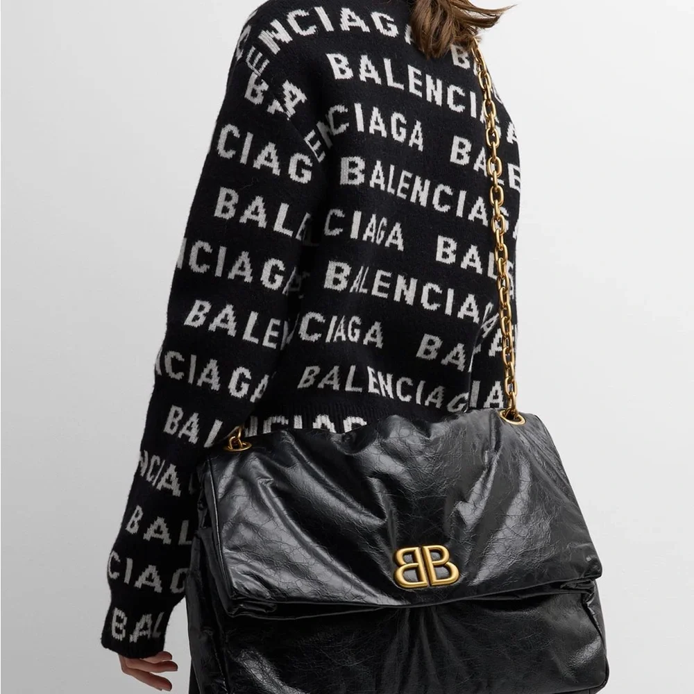 Balenciaga Monaco Large Chain Bag - Picture 7 of 9